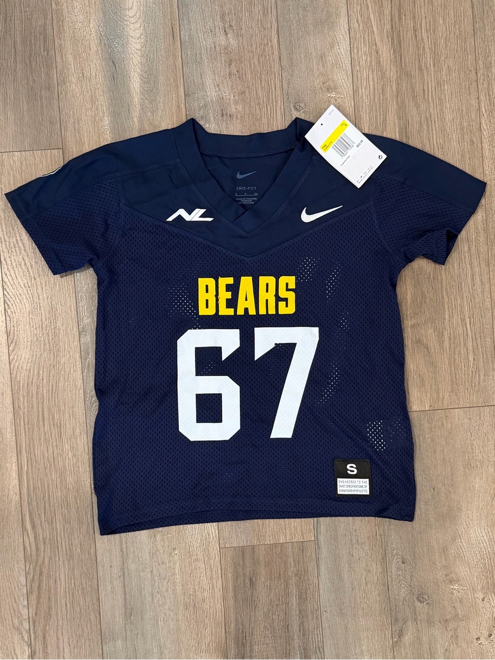Nike Kids' Bears Football Jersey - Navy with Yellow & White #67